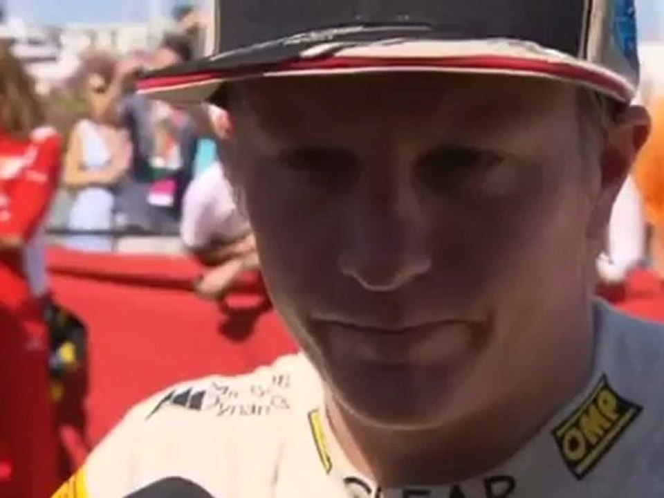 Valencia 2012 Kimi Räikkönen Race Interview BBC