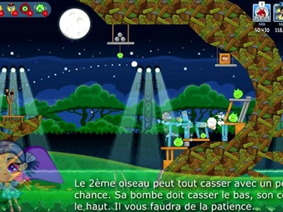 angry birds weekly tournament 25-30 juin solution niveau 1