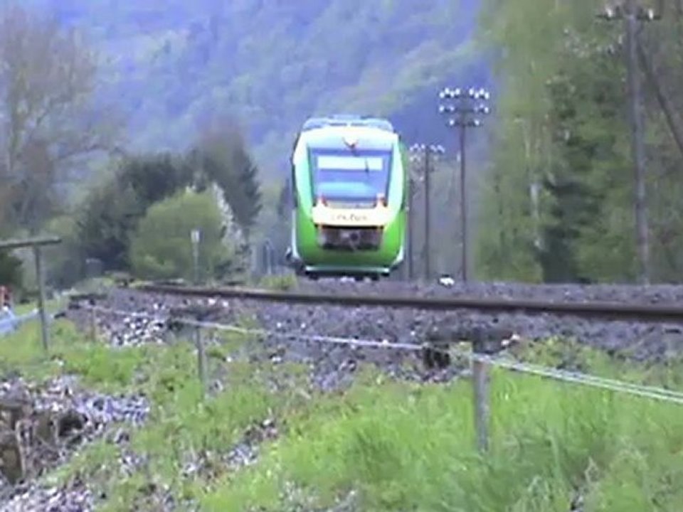 Viele Triebwagen und eine BR294 beim Hollericher Tunnel und bei Nassau an der Lahn
