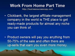 Work From Home Part Time