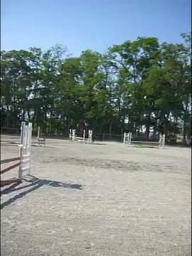 1er parcours CSO avec Rocker