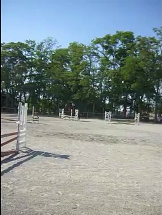 1er parcours CSO avec Rocker