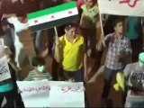 Syria فري برس  دمشق مقطع من مظاهرة ابطال القابون المسائية 25 6 2012 Damascus