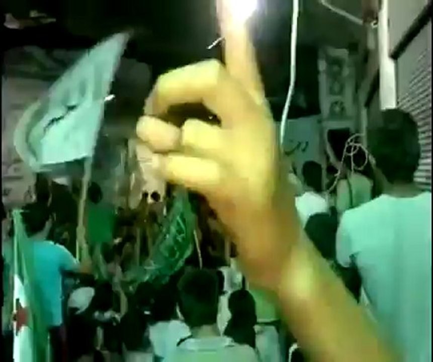 Syria فري برس  ريف دمشق مسائية حي العسالي بدمشق نصرة لداريا 25 6 2012 Damascus