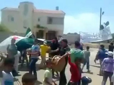 Syria فري برس درعا قرفا صباحية نصرة للمدن المنكوبة 25 6 2012 Daraa