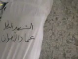 Syria فري برس حمص  حي القصور الشهيد البطل عماد إسماعيل الإخوان إستشهد بسبب القصف المتواصل على الحي  25 6 2012 Homs