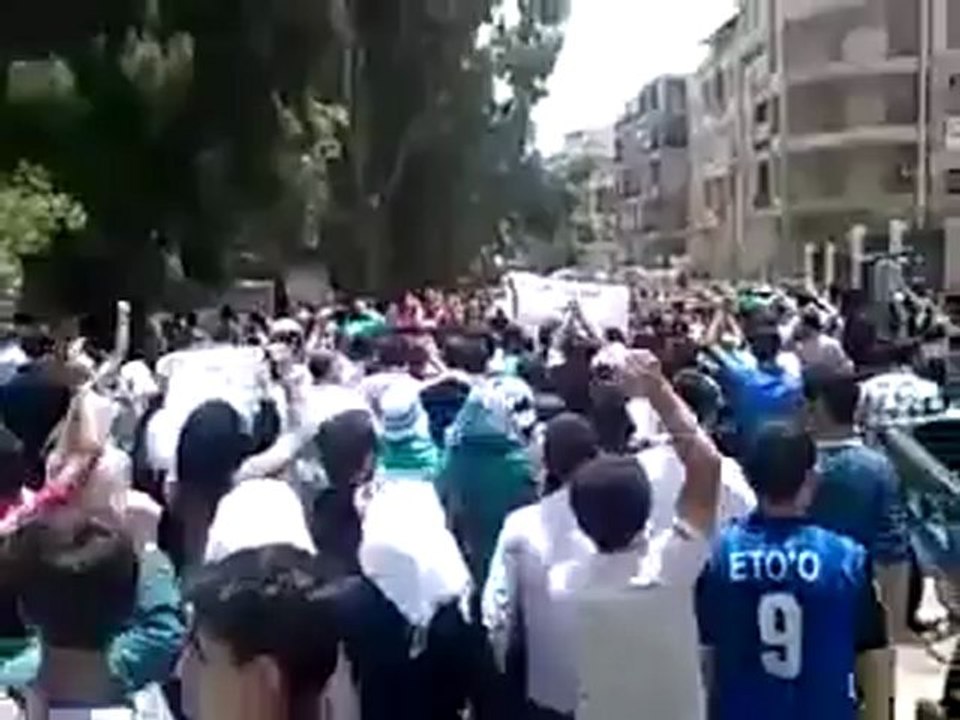 Syria فري برس حلب  سيف الدولة تشييع الشهيد محمد وفائي 25 5 2012 Aleppo