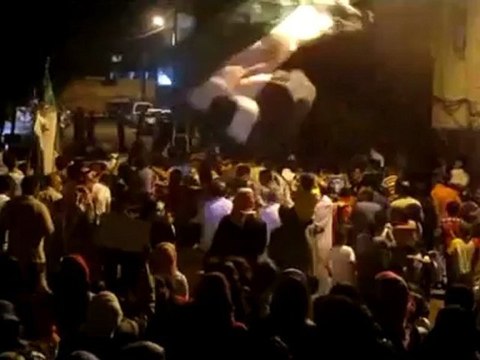 Syria فري برس حمص الصامدة أحرار الوعر مسائية الوفاء للشهيدين إدريس سويد وجهاد عمرو 24 06 2012 ج1 Homs