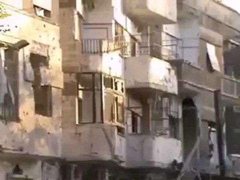Syria فري برس حمص اثار الدمار بسبب إستمرار القصف العشوائي با الهاون ومدفعية الميدان على حي الخالدية بحمص 24 6 2012 Homs