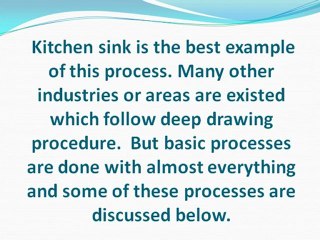 Processes of Sheet metal works