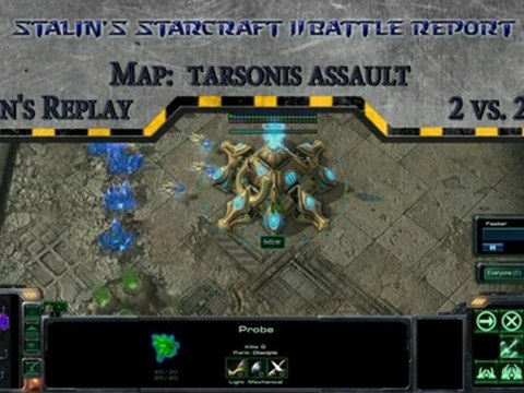 Stalin's Starcraft II Battle Report #40 (2 vs 2 Tarsonis Assault)