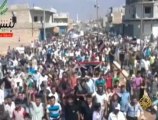 استمرار الإحتجاجات المطالبة برحيل النظام في سوريا