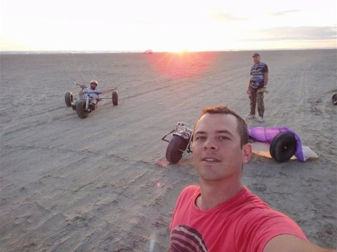 kite buggy Delta de l'Ebre - Espagne 2012