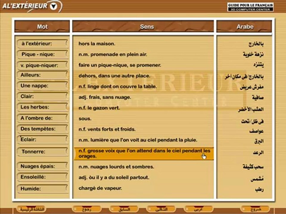 Learn French تعليم اللغة الفرنسية دليل الفرنسية برنامج تعليم المحادثة في الخارج