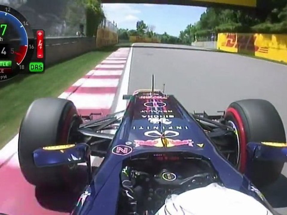 F1 2012 Gilles Villeneuve Circuit Onboard Vettel Pole Lap [HD] FOM (Montreal, Canada GP 2012)
