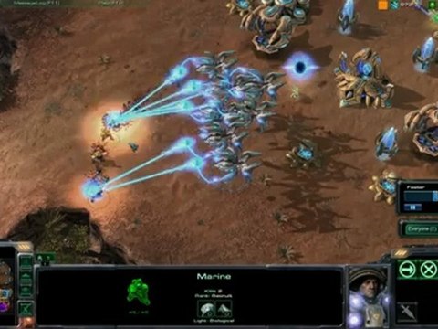 Stalin's Starcraft II Battle Report #43 (1/2) (4 vs 4 Sand Canyon Viewer Report)