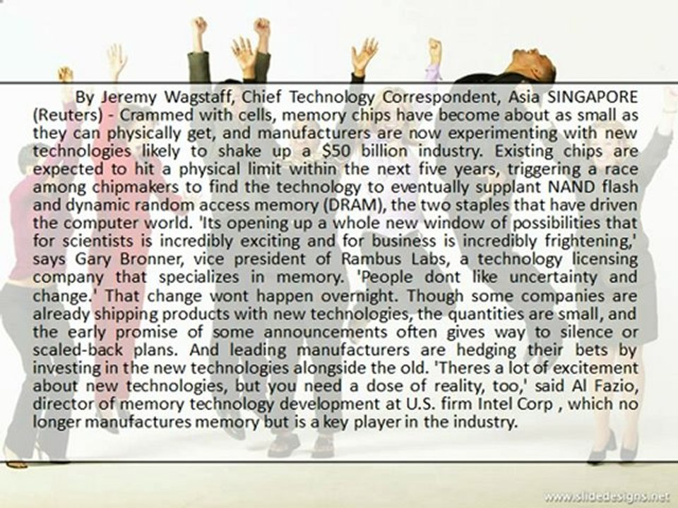 Micron Associate Pushing the PRAM: when chips just can't get any smaller