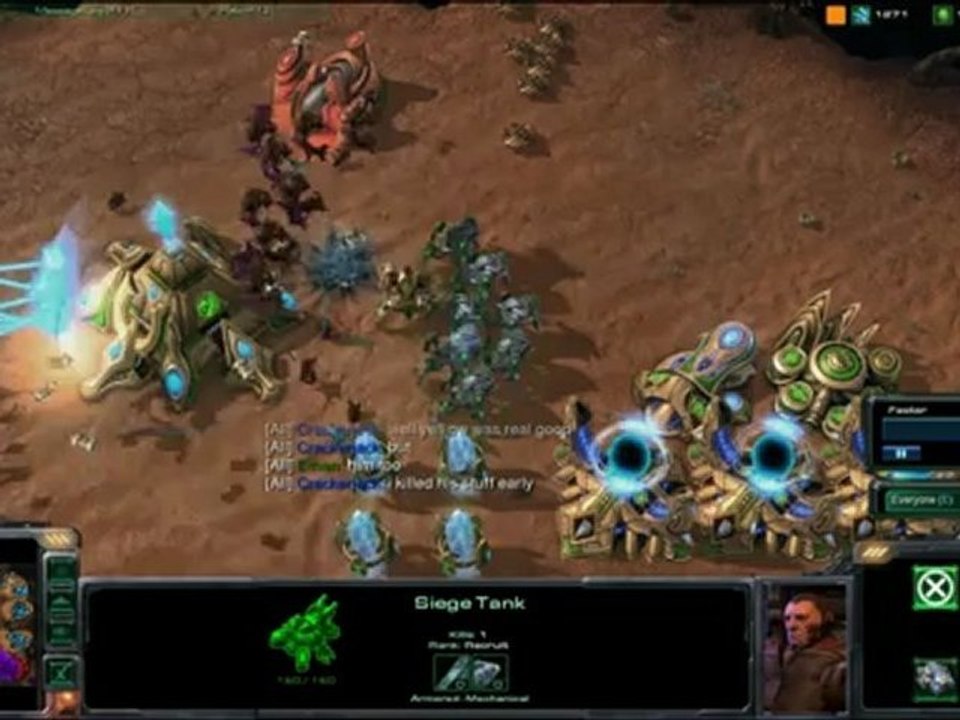 Stalin's Starcraft II Battle Report #43 (2/2) (4 vs 4 Sand Canyon Viewer Report)