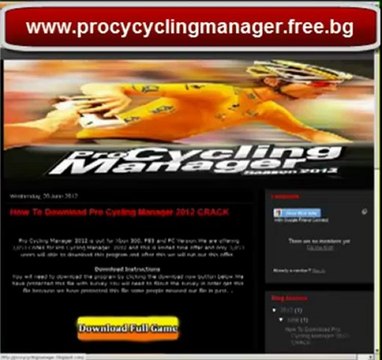 Pro Cycling Manager tour de France 2012 PC crack By Repack Leaked