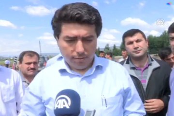 Sinop'ta ulaşıma sel engeli