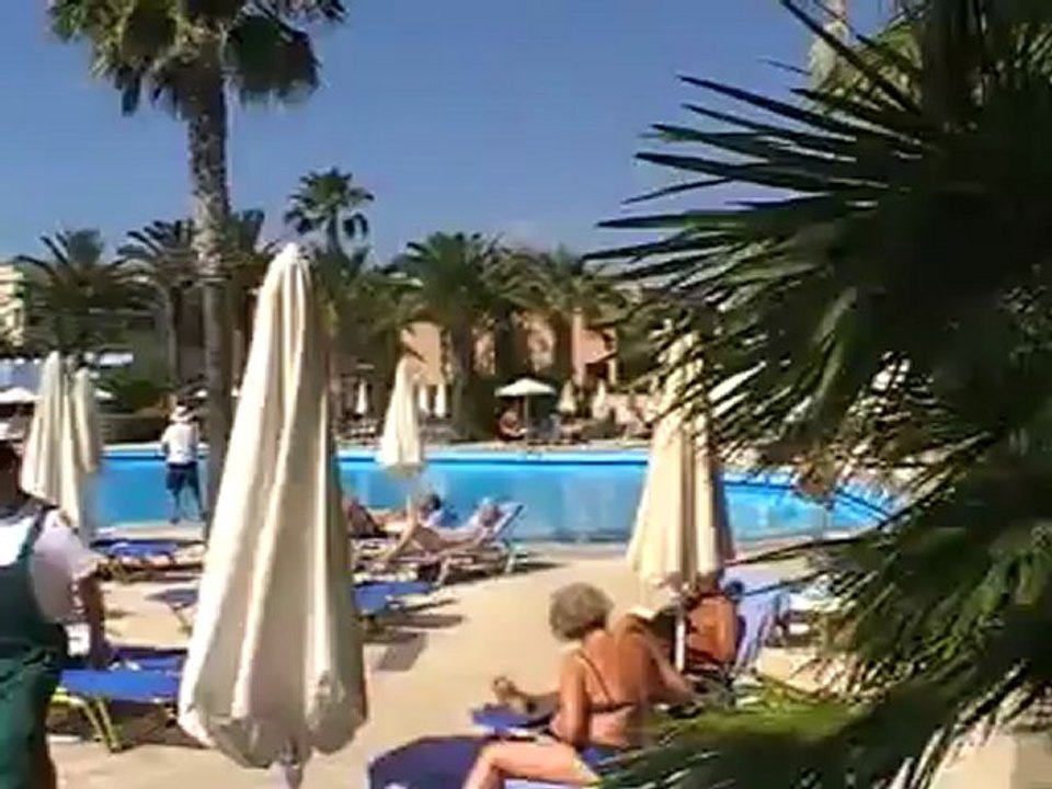 Kreta Hotel Aquila Rithymna BeachPool Garten Video Film www.Fella.de