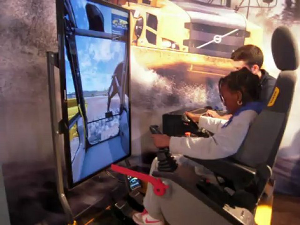 Simulateur de tracto pelle volvo