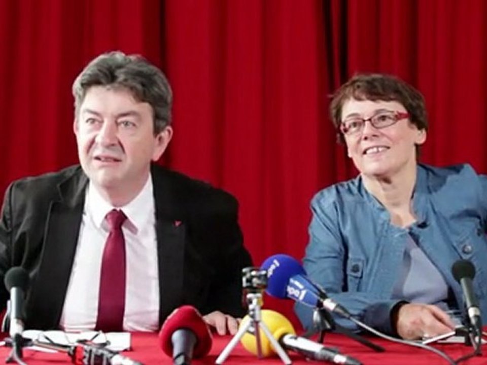 Point presse de Martine Billard et Jean-Luc Mélenchon
