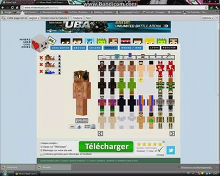 comment changer de skin minecraft cracker