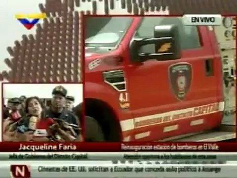 (VÍDEO) Reinauguran cinco estaciones del Cuerpo de Bomberos del Distrito Capital