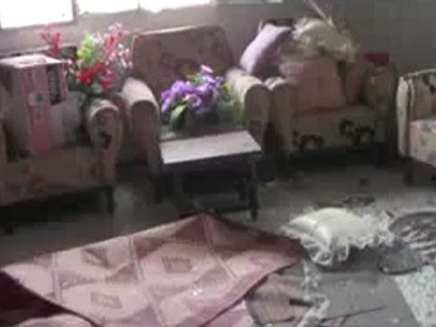 Syria فري برس حمص قلعة الحصن اثار القصف المدفعي على المنازل 26 6 2012 ج11 Homs