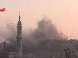 Syria فري برس  حمص تلبيسة قصف شديد بالمدفعية على القلعة 26 6 2012ج1 Homs