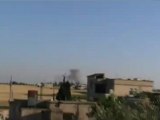 Syria فري برس  حمص الزعفرانة الشرقية قصف بالمدفعية والطيران 26 6 2012 Homs