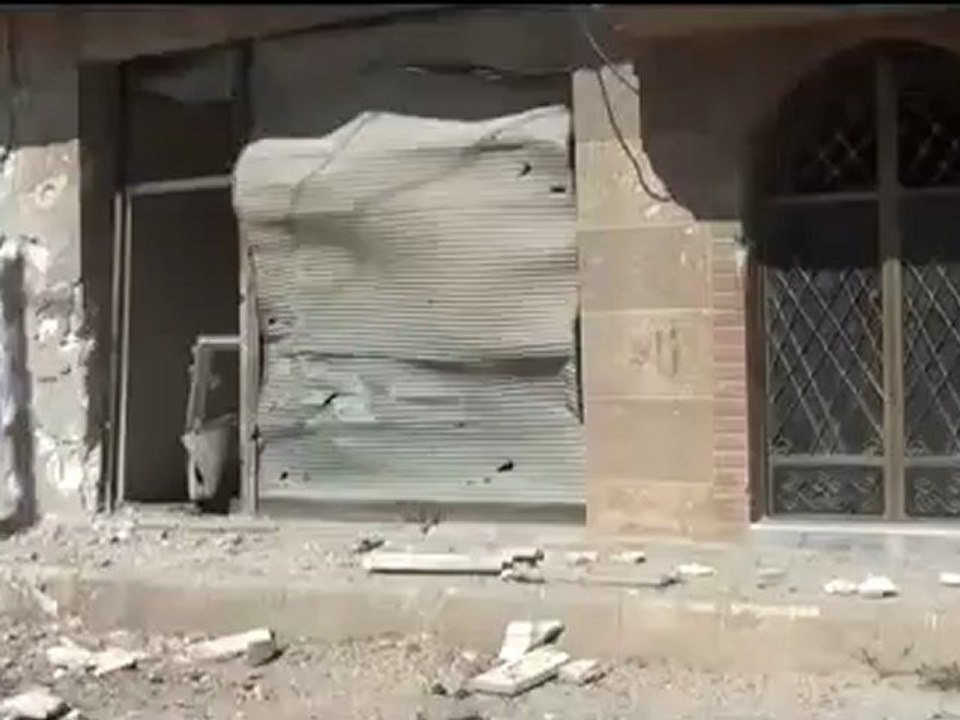 Syria فري برس حمص الرستن أثار الدمار الذي حل بمدينة الرستن 26 6 2012 ج1 Homs