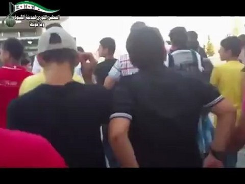 Syria فري برس ريف دمشق الكسوة المحتلة مظاهرة الثلاثاء 26 6 2012 ج2 Damascus