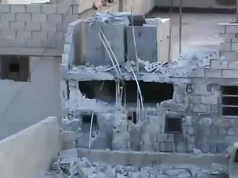 Syria فري برس حلب الاتـــــــــارب اثار القصف الصاروخي على المدينه 26 6 2012 ج4 Aleppo
