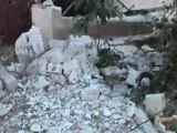 Syria فري برس  حلب الاتـــــــــارب  اثار القصف الصاروخي على المدينه 26 6 2012 ج1 Aleppo