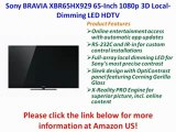 NEW Sony BRAVIA XBR65HX929 65-Inch 1080p 3D Local-Dimming LED HDTV with Built-in WiFi, Black