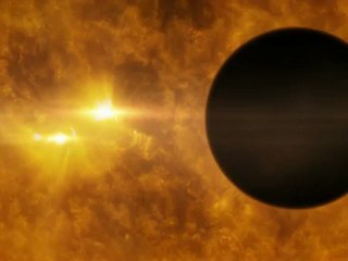 HD 1898733b transits its parent star (artist’s impression)