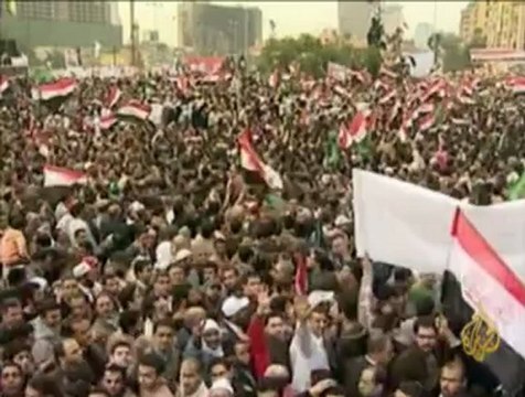 مظاهرة في القاهرة احتجاجا على الوثيقة الدستورية