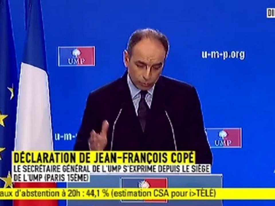 Jean-François Copé : "Dès demain, c'est le temps de la reconquête qui commence"