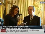 Passation entre Aurélie Filipetti et Frédéric Mitterand