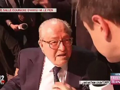 Jean-Marie Le Pen : Je pense que Sarkozy est battu