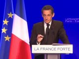Nicolas Sarkozy présente son programme