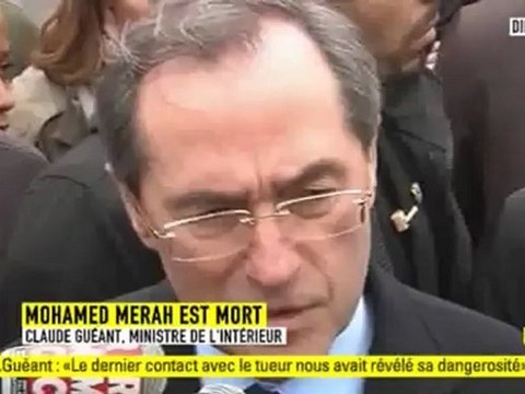 Claude Guéant annonce la mort de Mohamed Merah