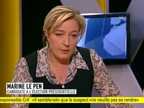 Marine Le Pen : la question d'un référendum sur la peine de mort se pose