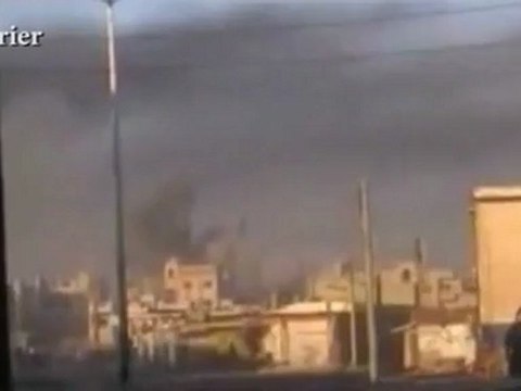 Les bombardements filmés par les insurgés