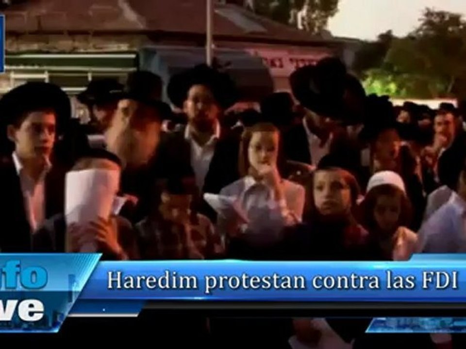 Haredim protestan contra las FDI