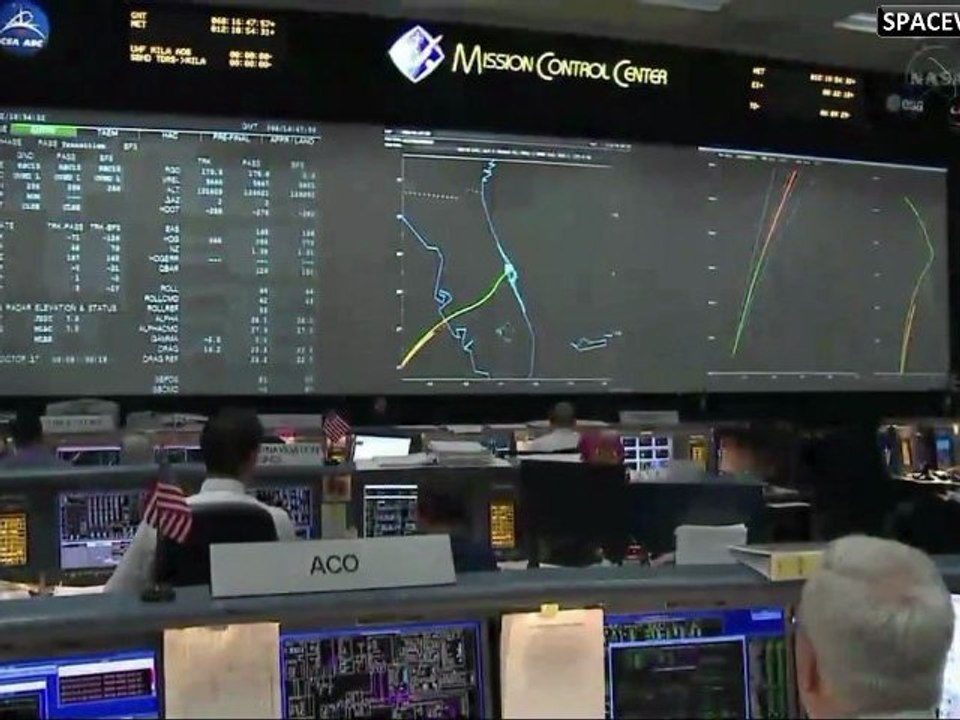 [STS-133] Entry Flight Control Team Landing Replay of STS-133