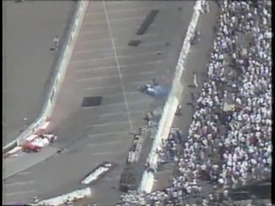 CART Long Beach 1996 Big crash Moore Fitipalldi