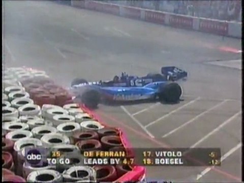 CART Long Beach 1996 Crash Gordon
